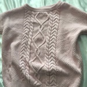 Pink long sleeve crochet Shirt